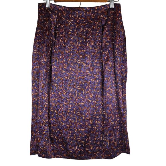 Evan Picone vintage‎ 80's 90's 100% silk midi pencil skirt, size 8 - Picture 1 of 6